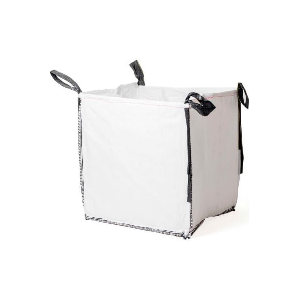 Shop Tough Commercial FIBC Bulk Bags - Duffel Top, Flat Bottom 2205 Lbs PP, 35 x 35 x 40 - Pack Of 5 GL40U5DF-5 - main